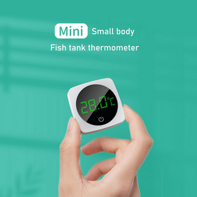 LCD termometar za akvarij, višenamjenski 3D digitalni elektronički mjerač temperature akvarija, elektronički termometar za kutiju za gmazove