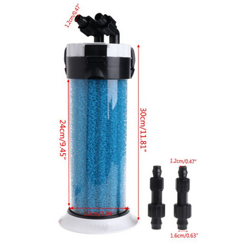 Aquarium Pre Filter External Sponge Barrel For Fish Tank QZ-30 Fish Tank Filter Turtle Device аквариумни филтърни торби за purigen