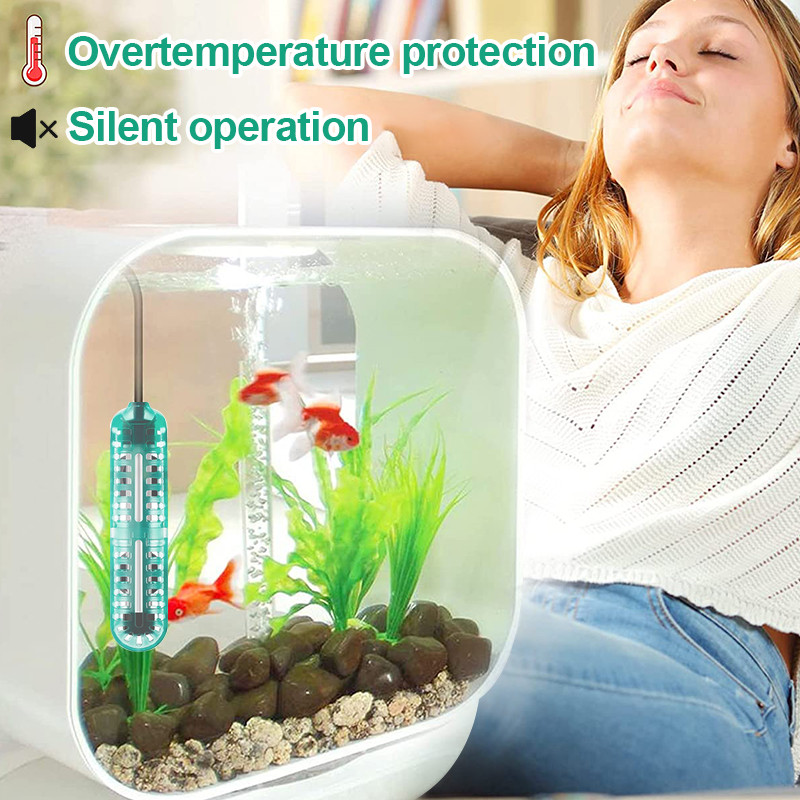 Cea mai nouă tijă de încălzire pentru acvariu, control constant al temperaturii, rezervor de pește, mini încălzitor submersibil 25W/50W/75W