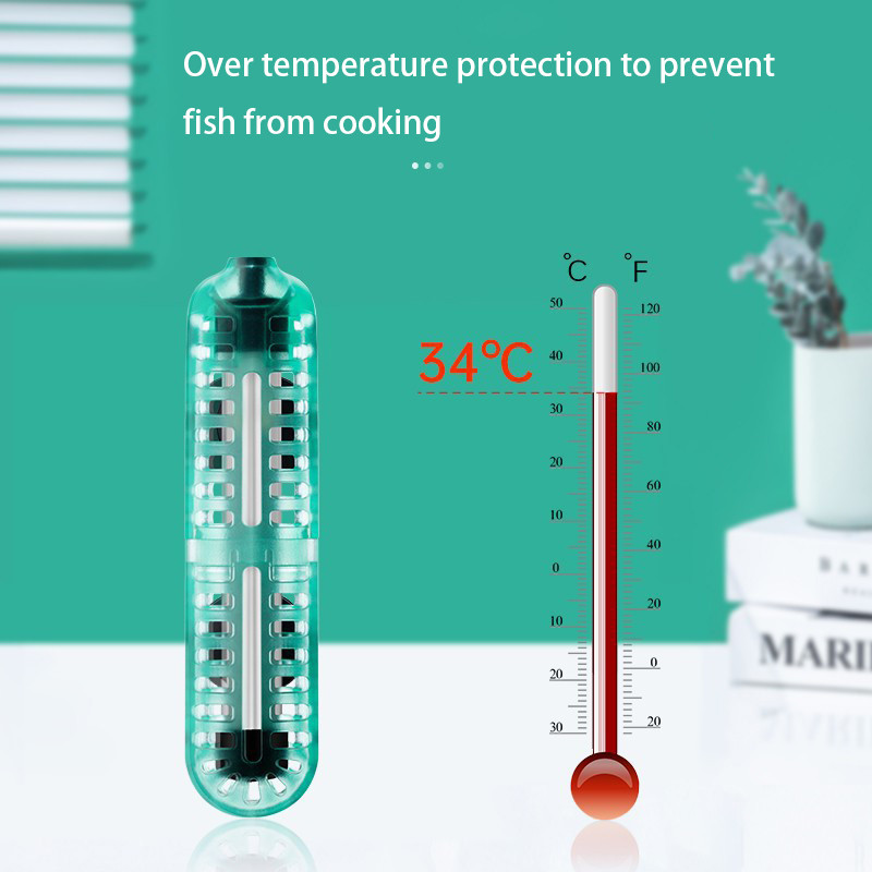 Cea mai nouă tijă de încălzire pentru acvariu, control constant al temperaturii, rezervor de pește, mini încălzitor submersibil 25W/50W/75W