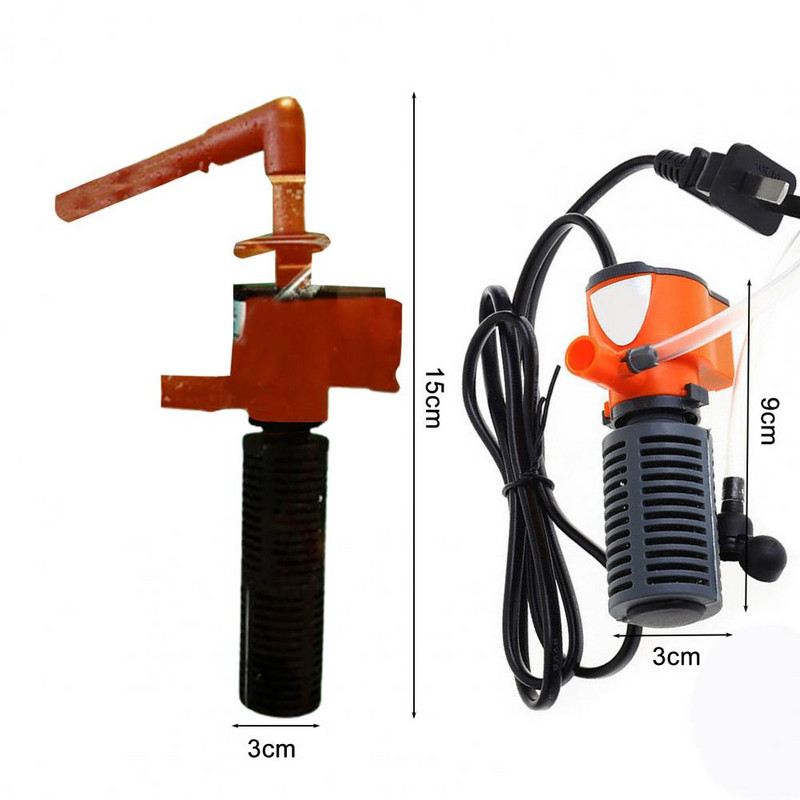 Veekindel paagifilter Sisemine veefilter Odav minipump hapnikuõhuga kalatarvikud Lemmikloomafiltri puhastamine