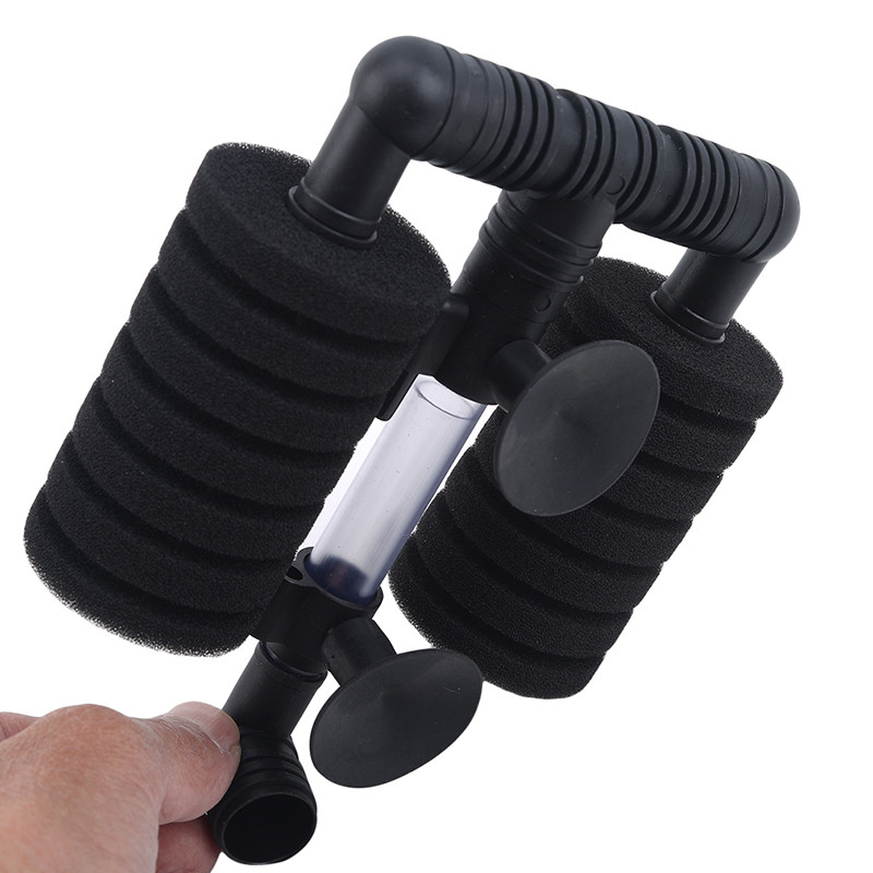 Filtru de acvariu pentru rezervor de pește de acvariu Pompă de aer Skimmer Filtru cu burete biochimic Filtru bio pentru acvariu Practic