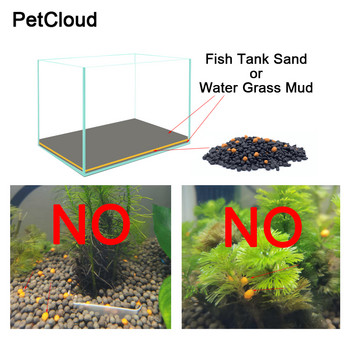 Аквариумни растения Хранителна почва за вода Трева Органични Предотвратяване на гниене на листа Увеличаване на материята Микроелемент Водно растение за аквариум
