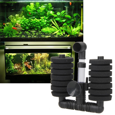 Филтър за аквариум Fish Tank Въздушна помпа Скимер Биохимичен гъбен филтър за Филтър за аквариум Продукти за водни домашни любимци