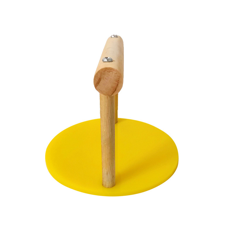 Kućni ljubimac Ptica Papiga Drvena obuka Spin Perch Stalak Platforma za igralište Igračke za brušenje šapa Zabavne igračke za tuširanje papiga