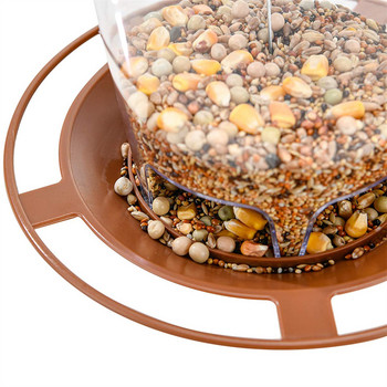 Bird Feeder Αυτόματο εργαλείο τροφοδοσίας ποδιών Εξωτερικός τροφοδότης πουλιών Κρεμαστό παξιμάδι τροφοδοσίας πολλαπλών οπών Δοχείο τροφοδοσίας