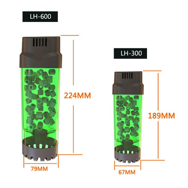 Mini filtru Filtru de pat mobil fluidizat Filtru de burete bio cu ventuză puternică Accesorii pentru acvariu pentru acvariu