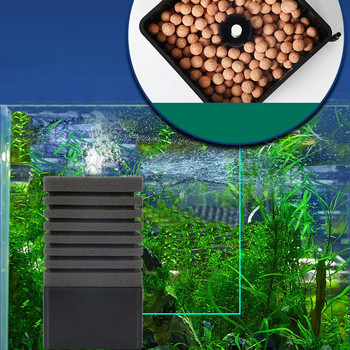 3-в-1 филтър с гъба Въздушна помпа Биохимично филтриране Оборудване за пречистване на вода за езерце за аквариумни рибки
