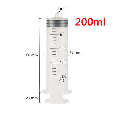 60ml/100ml/150ml/200ml paukščių šėrimo švirkštas balandžių papūga paukščių gydymui injekcijoms vaistas paukščių šėrimo švirkštas