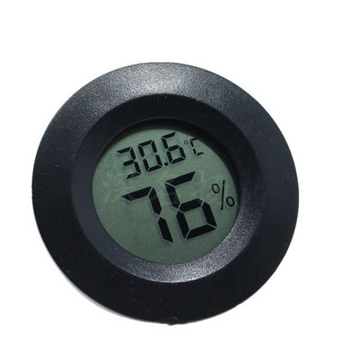 Iegults elektroniskais temperatūras un mitruma mērītājs rāpuļu mājdzīvnieku akrila kastes elektroniskais temperatūras un mitruma mērītājs