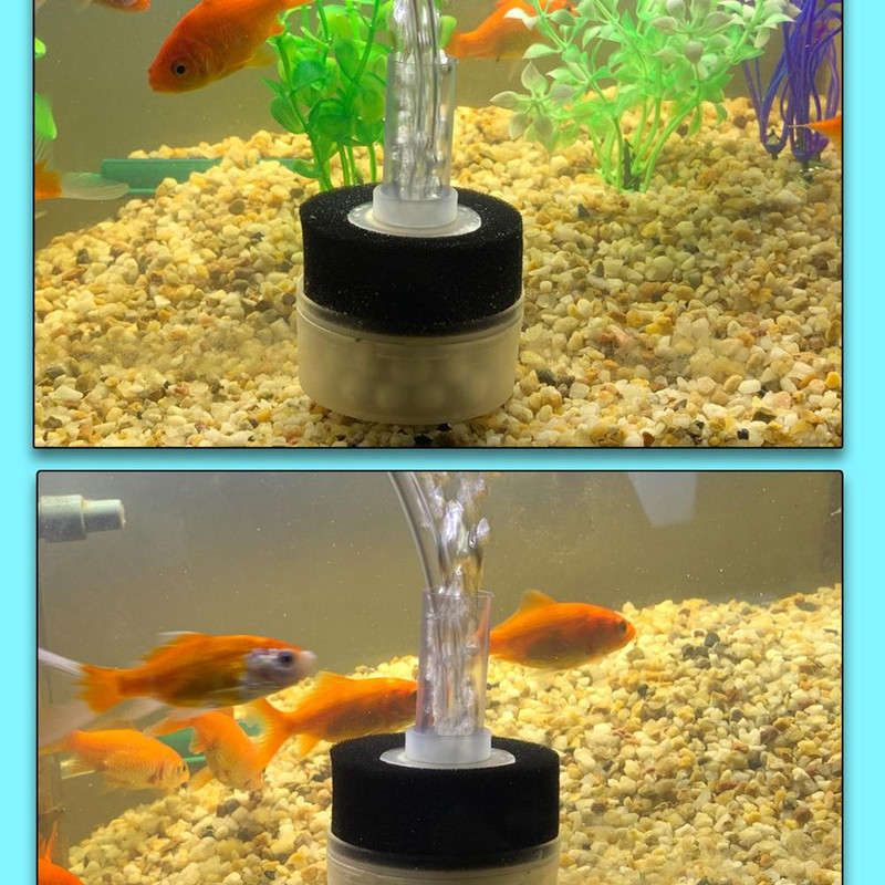 Mini Filtru De Aer Burete Filtru De Apa Fara Blocare Cu Accesorii Maifan Stone Aquarium Fish Tank