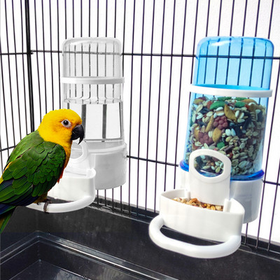 Lindude veejooturi söötja jootja klambriga Lemmiklindude tarvikute jaoturi pudeli joogitopsi kausid lemmiklooma papagoi puuri jaoks