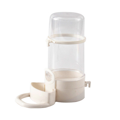 Paukščių vandens gėrimo lesyklėlės girdytuvas su spaustuku naminių paukščių reikmenų dozatorius, butelis geriamasis puodelis, skirtas augintinio papūgos narveliui