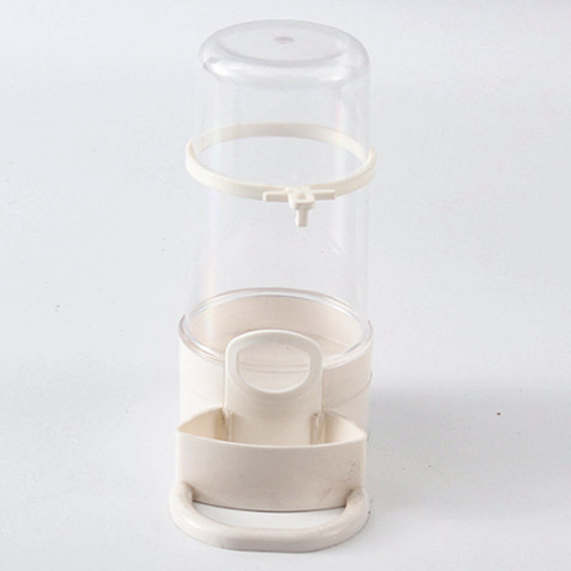 Paukščių vandens gėrimo lesyklėlės girdytuvas su spaustuku naminių paukščių reikmenų dozatorius, butelis geriamasis puodelis, skirtas augintinio papūgos narveliui