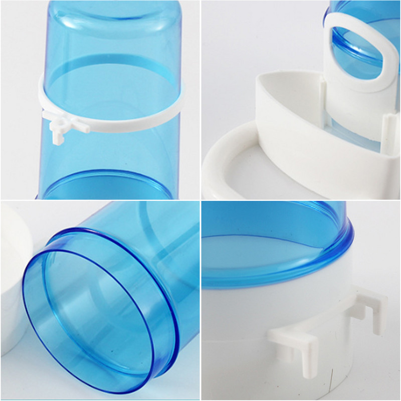 Paukščių vandens gėrimo lesyklėlės girdytuvas su spaustuku naminių paukščių reikmenų dozatorius, butelis geriamasis puodelis, skirtas augintinio papūgos narveliui