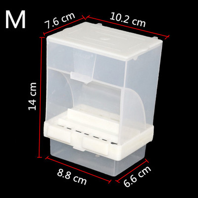 1 vnt. Nuimamas lesyklėlė naminių paukščių konteineris Papūgos pakabinamas automatinis lesyklėlis paukščių lesyklėlė Starling Tigro oda bijūnų paukščių įrankiai