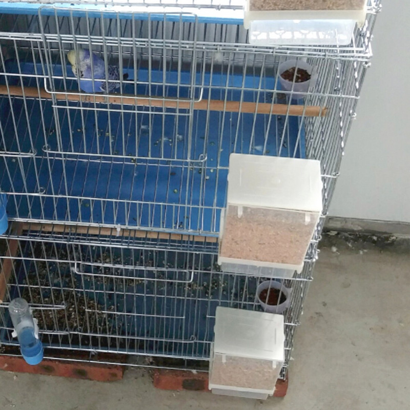 1 vnt. Nuimamas lesyklėlė naminių paukščių konteineris Papūgos pakabinamas automatinis lesyklėlis paukščių lesyklėlė Starling Tigro oda bijūnų paukščių įrankiai