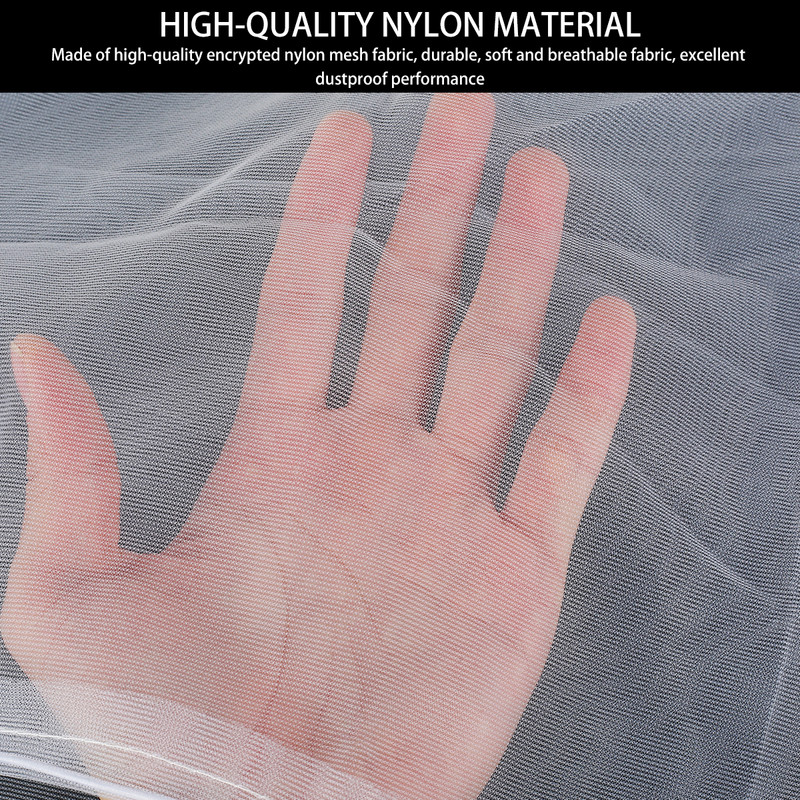 Receptoriaus sėklų apsauga Nailono tinklelio paukščių papūgos dangtis Reguliuojamas nailoninis, erdvus audinys, tinklinis paukščių narvelio dangtelis, sėklų gaudyklės apsauga