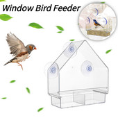 Langinis paukščių lesyklėlė, oro sąlygoms atspari permatoma siurbimo taurė lauko paukščių lesyklėlė, pakabinama paukščių namelis naminiams paukščiams