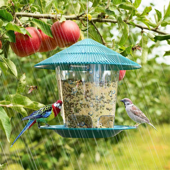 Wild Garden Bird Feeders for Outside Hanging Bird Feeder Squirrel Proof Αδιάβροχο Outdoor Birds Seed Feeders Διακόσμηση αυλής