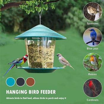 Wild Garden Bird Feeders for Outside Hanging Bird Feeder Squirrel Proof Αδιάβροχο Outdoor Birds Seed Feeders Διακόσμηση αυλής