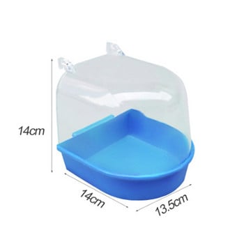 Bird Hanging Bath Cube Parrots Μπανιέρα Μπανιέρα Μπανιέρα Κουτί ντουζιέρας Αξεσουάρ για Little Bird Canary Budgerigar Cockatiel Lovebird