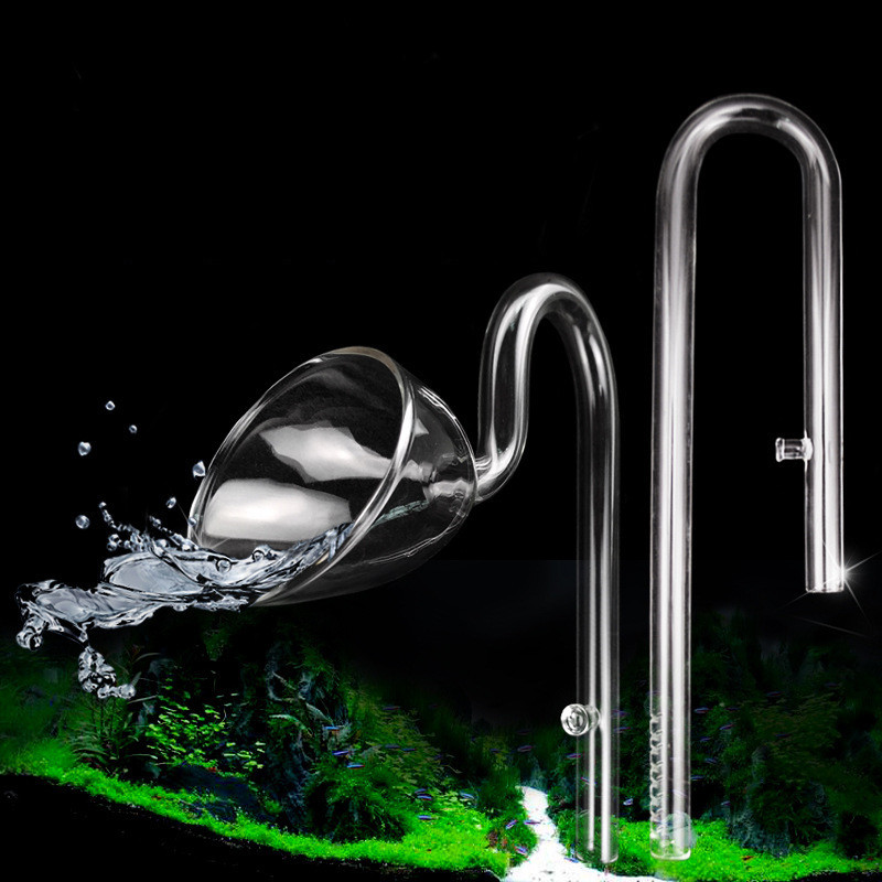 Aquarium ADA Style 13mm 17mm klaasliilia sissevoolu väljavoolutoru Klaasist sisselaskeava väljalaske veetoru kalapaagi filtrile 12/16mm