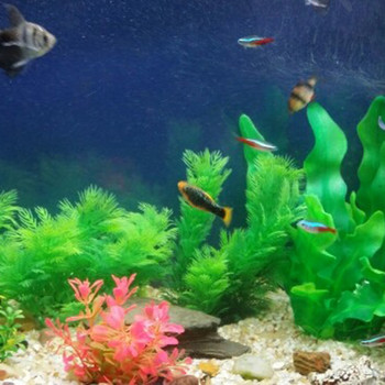 Πλαστική προσομοίωση Υδάτινο φυτό Τεχνητή απομίμηση φυτών Ενυδρείο Διακοσμητικό φυτό Δεξαμενή ψαριών Νερό γρασίδι διακόσμηση τοπίου