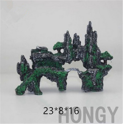 HONGYI 1-osaline akvaariumi haljastus kalapaagi kaunistamine kiviktaimla simulatsioon veetaimede esiplaanil käsitöö