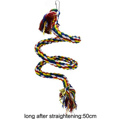 Igračka papiga Pleteno uže Viseći pleteni valoviti papagaj Žvakaći kavez za ptice Igračka korelija Stalak za kućne ljubimce Pribor za dresuru Zalogaj Ljuljačka