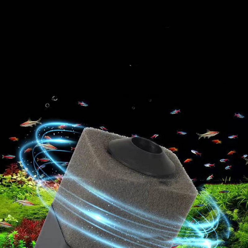 Pompă de aer cu filtru cu burete 3 în 1, echipament de purificare a apei de filtrare biochimică pentru iaz pentru acvariu