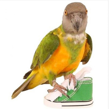 Мини платнени обувки Parrot Bird Toys Pet Bird Shoe Cage Decoration Стояща играчка за катерене Parrot Bird Cage Pet Pet Bird Shoes Cage Toys