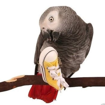 Мини платнени обувки Parrot Bird Toys Pet Bird Shoe Cage Decoration Стояща играчка за катерене Parrot Bird Cage Pet Pet Bird Shoes Cage Toys