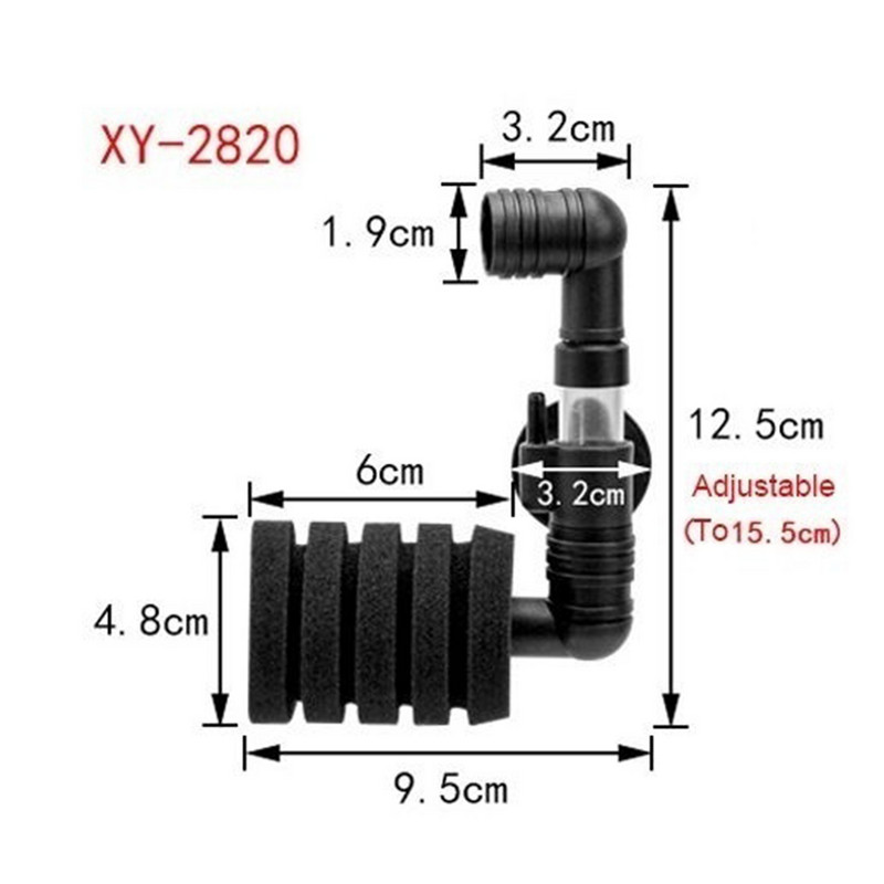 Φίλτρο ενυδρείου Αντλία αέρα δεξαμενής ψαριών Βιοχημικό σφουγγάρι φίλτρο επιτοίχιας βάσης Εργαλεία φιλτραρίσματος ενυδρείου