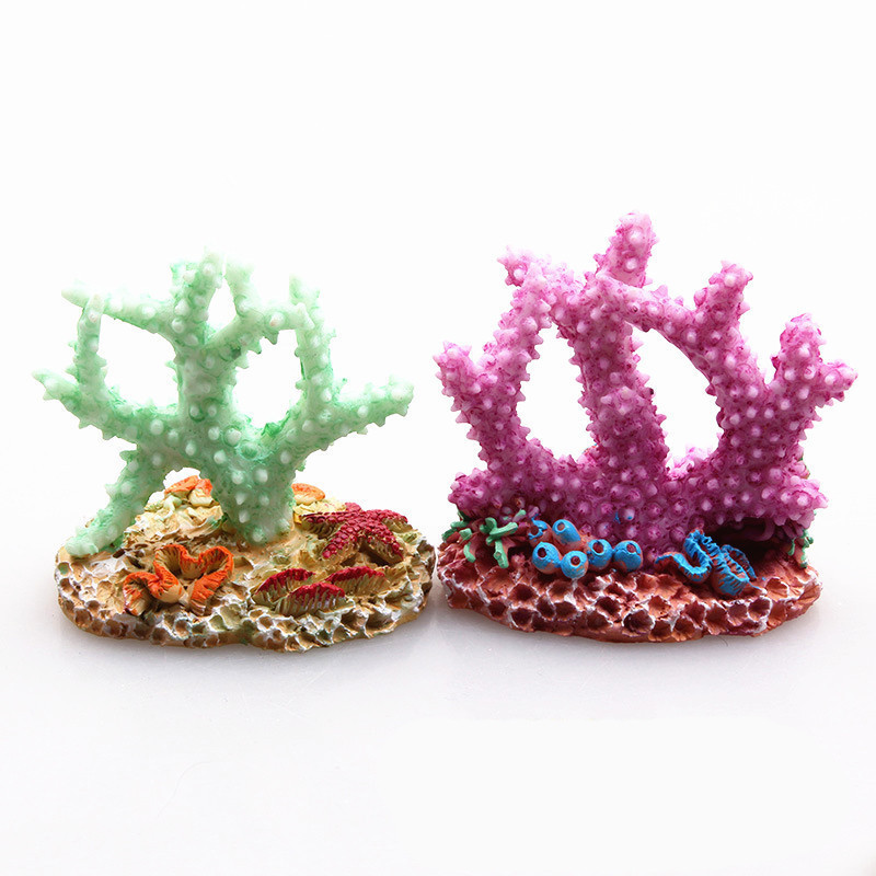 Ukrasi od koralja od smole za akvarijske ribice Ukrasi za akvarijske ribe Umjetni koralji za akvarijum Smola Ukrasi za stijene grebena