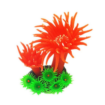 Симулационен силиконов орнамент Изкуствен корал Морско дърво Аквариум Декорация за озеленяване