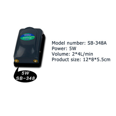 Rezervor de pește 220V Pompă de oxigen Creșterea peștilor Pompă de aerare Consumabile pentru acvariu Pompă de aer Compresor de aer Pompă de aer pentru acvariu Rezervor de pește