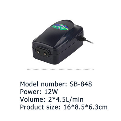 Rezervor de pește 220V Pompă de oxigen Creșterea peștilor Pompă de aerare Consumabile pentru acvariu Pompă de aer Compresor de aer Pompă de aer pentru acvariu Rezervor de pește