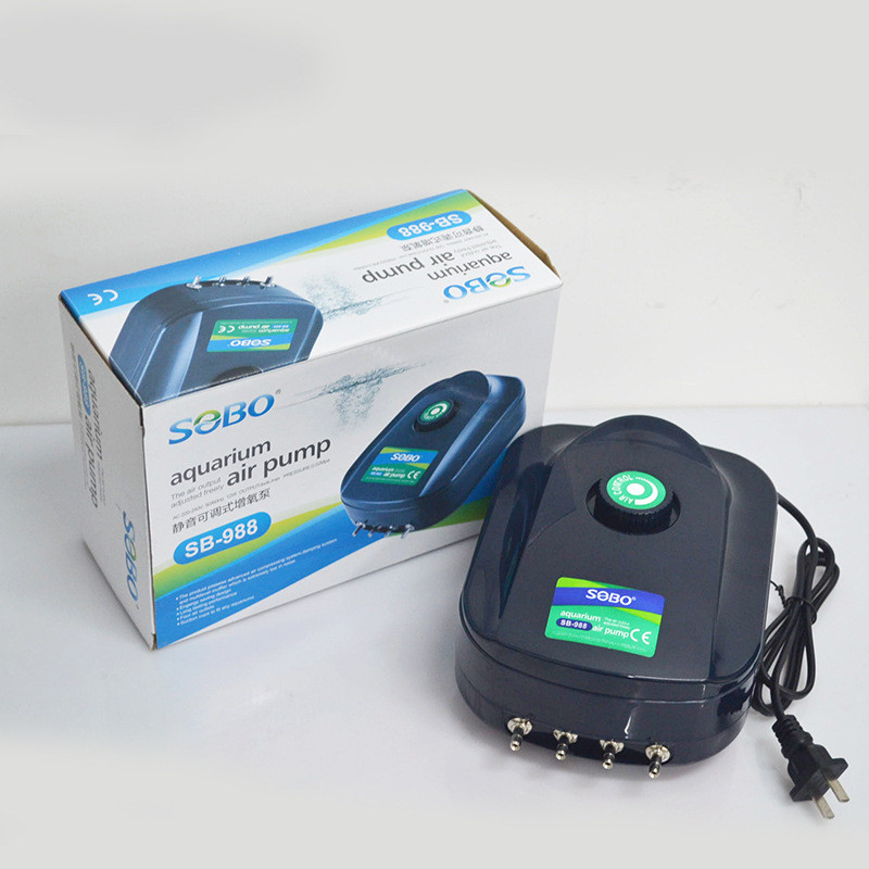 Rezervor de pește 220V Pompă de oxigen Creșterea peștilor Pompă de aerare Consumabile pentru acvariu Pompă de aer Compresor de aer Pompă de aer pentru acvariu Rezervor de pește