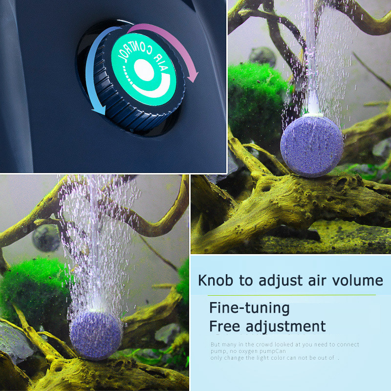 Rezervor de pește 220V Pompă de oxigen Creșterea peștilor Pompă de aerare Consumabile pentru acvariu Pompă de aer Compresor de aer Pompă de aer pentru acvariu Rezervor de pește