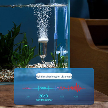 Aquarium Air Diffuser Oxygen Bubble Atomizer Stone Kit with Check Valve Mini Nano Micro Bubbles Filter Oxygenator for Fish Tank