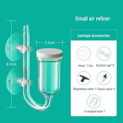 Difuzor de aer pentru acvariu Kit de piatră atomizator cu bule de oxigen cu supapă de reținere Mini nano micro bule Filtru de oxigen pentru rezervor de pește