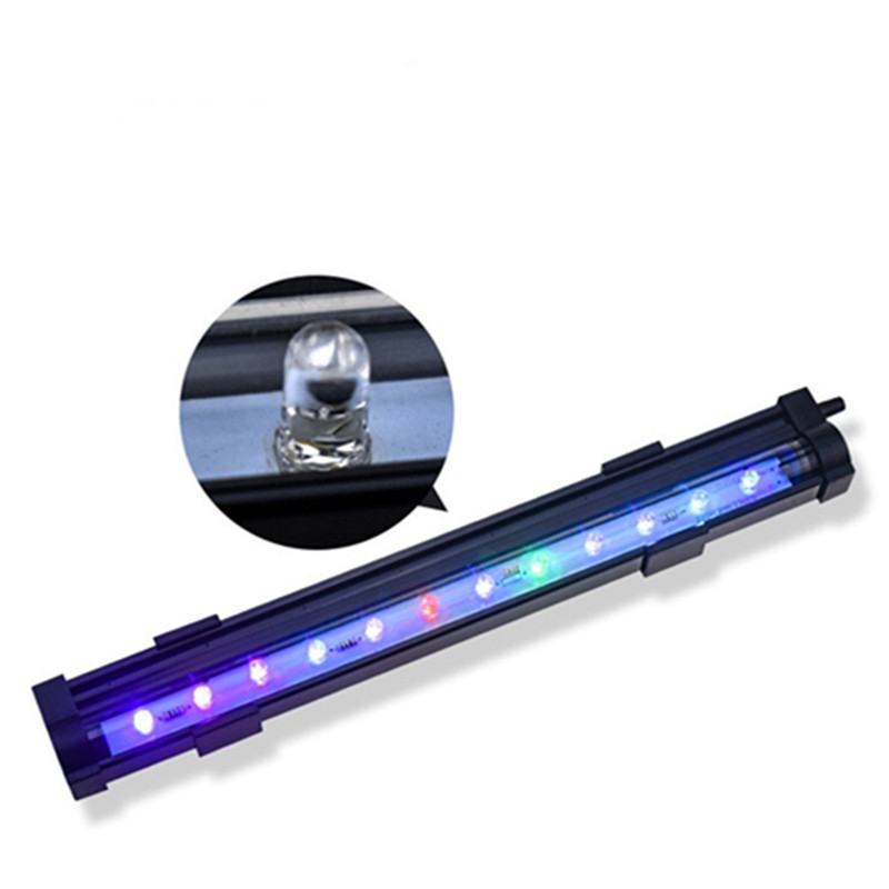 AC110V-220V Daugiaspalvis povandeninis akvariumas LED burbulų šviesos oro akmenys žuvų bako oro užuolaidos burbulinė LED lempa akvariumas