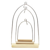 Păsări din lemn natural pentru animale de companie, papagali, biban în formă de U, leagăn, cușcă, jucării, suport pentru cățărare, pandantiv pentru perus, ara, cockati