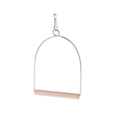 Păsări din lemn natural pentru animale de companie, papagali, biban în formă de U, leagăn, cușcă, jucării, suport pentru cățărare, pandantiv pentru perus, ara, cockati