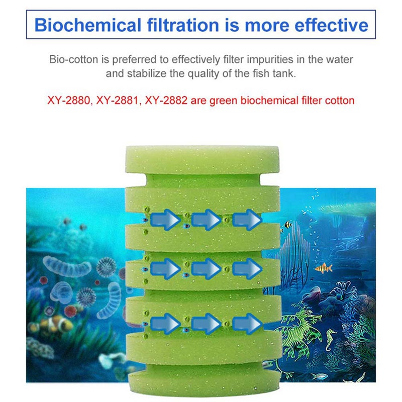 Filter za akvarij, Ultra tihi biokemijski spužvasti filtar za akvarij Fish Tank Zračna pumpa Betta Fry Aquarium Fish Tank Water Fall Double