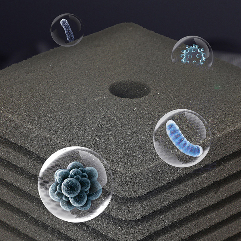 Νέο 3-σε-1 φίλτρο σφουγγαριού για αντλία αέρα σε δεξαμενή ψαριών ενυδρείου Αξεσουάρ εξοπλισμού καθαρισμού νερού βιοχημικής διήθησης