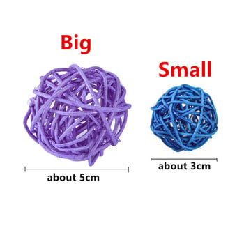 2бр. Играчки с топка от папагал, дъвчене на птици, играчки за смилане на птици, декорация на клетка за птици, забавни консумативи за домашни любимци, аксесоари за клетки, играчки за игра на птици