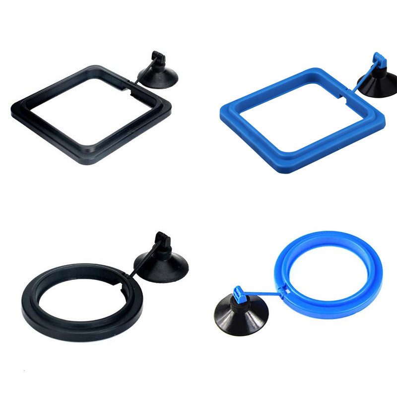 Akvaariumi söötmisrõngas kalatoidu ujuvusrõngas Ujuv toidualus Kalasöötja ruut/ring iminapaga Akvaariumi tarvikud