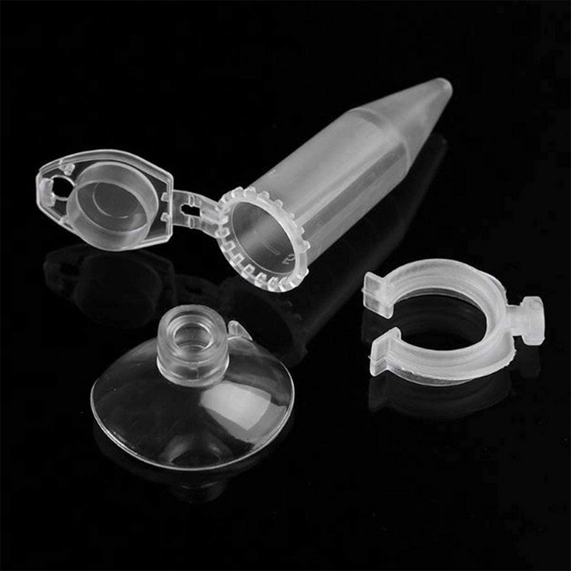 10 бр. Автоматична хранилка за риба Конусен аквариум за риба Хранилка с червен червей Фуния Чаша Инструмент за хранене с храна за риба Вендуза Аксесоари за аквариум